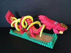 Dragon chinois - REF : 0123 - Prix : 20,00€ - Longeur + ou - 30cm.