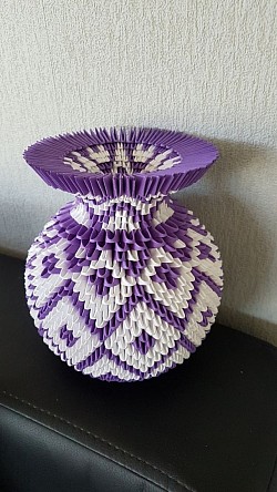 Vase  rond- REF : 0176  - Prix : 20,00€ -  Hauteur + ou - 16cm